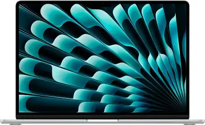 Ноутбук Apple MacBook Air A3114 M3 8 core 8Gb SSD256Gb/10 core GPU 15.3" Liquid Retina (2880x1864) macOS silver WiFi BT Cam (MRYP3LL/A)
