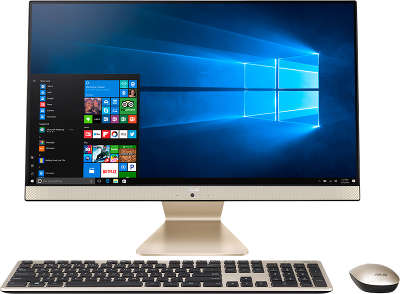 Моноблок Asus V241ICUK-BA022T 23.8" Full HD i3-7100U/4/1000/WF/BT/CAM/W10, черный, золотистый