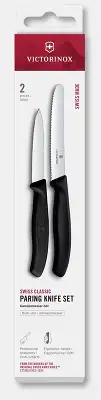 Набор ножей кухон. Victorinox Swiss Classic 6.7113.2 для чистки овощей и фруктов компл.:2предм. черный европодвес