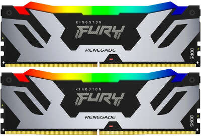 Память DDR5 2x48GB 6000MHz Kingston KF560C32RSAK2-96 Fury Renegade XMP RGB RTL Gaming PC5-48000 CL32 DIMM 288-pin 1.35В single rank с радиатором Ret