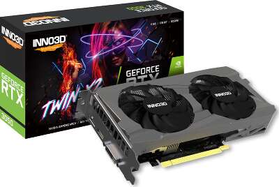 Видеокарта Inno3D NVIDIA nVidia GeForce RTX 3050 Twin X2 8Gb DDR6 PCI-E DVI, HDMI, DP