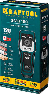 Детектор проводки Kraftool GMS 120 зеленый/черный (45298)