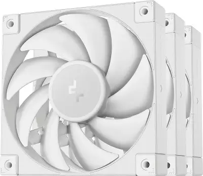 Вентилятор для корпуса Deepcool FD12 120х120x25 белый 4-pin 26.9дБ (упак.:3шт) (R-FD12-WHNPN3-G) Ret