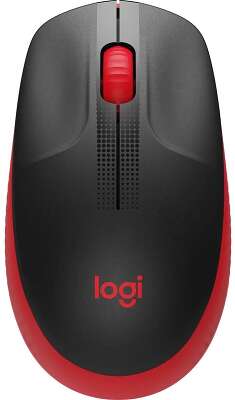 Мышь беспроводная LOGITECH M190 red (USB, 1000dpi, 3but) (910-005908)