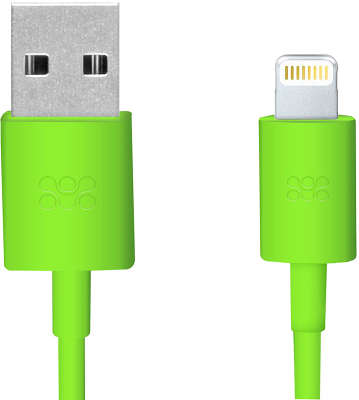 Кабель Promate linkMate-LT USB to Lightning, 1.2 м, зелёный