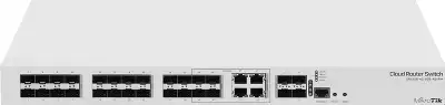 Коммутатор MikroTik Cloud Router Switch, управляемый,4x1 Гбит/с,SFP: 20x1 Гбит/с,SFP+: 4x10 Гбит/с