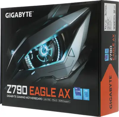 Материнская плата Gigabyte Z790 EAGLE AX Soc-1700 Intel Z790 4xDDR5 ATX AC`97 8ch(7.1) 2.5Gg RAID+HDMI+DP
