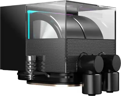 Система водяного охлаждения PcCooler DS360 BK Soc-AM5/AM4/1200/1700/1851 черный 4-pin Al LCD 310W Ret (DS360-BKNWXX-GL)