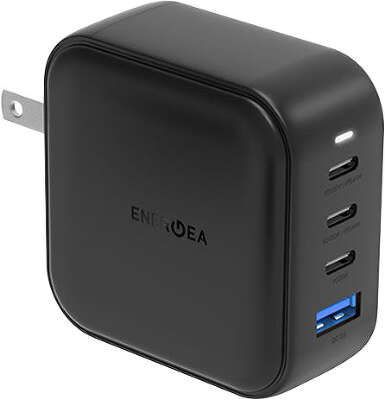 Зарядное устройство EnergEA TravelHub Gan100 3xUSB-C/USB-A PD/PPS/QC3.0 100W, Black [TH-G100EU-CEU]