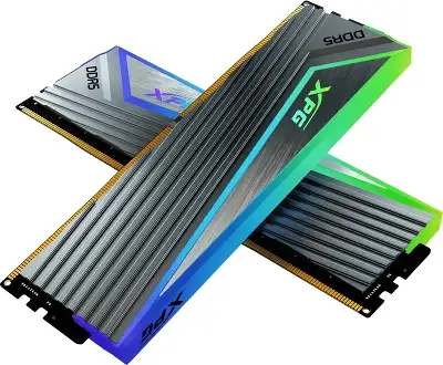 Память DDR5 2x16GB 6000MHz A-Data AX5U6000C3016G-DCCARGY XPG Caster RGB RTL Gaming PC5-48000 CL30 DIMM ECC 288-pin 1.35В kit single rank с радиатором Ret