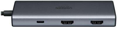 Конвертер UGREEN CM498 (45379) 7-in-1 4K@60Hz USB-C to 2*USB-A 3.2+2*USB-C 3.2+2*HDMI+PD Port Converter