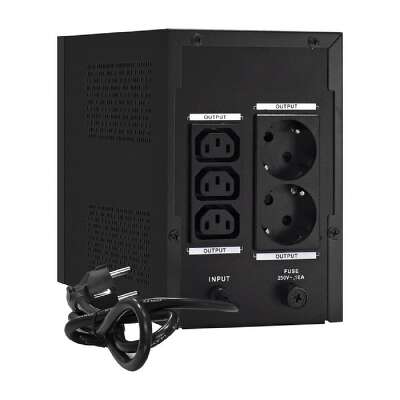 Exegate EX292797RUS ИБП ExeGate SpecialPro UNB-1500.LED.AVR.2SH.3C13 <1500VA/950W, LED, AVR, 2*Schuko+3*C13, съемн.кабель, металлический корпус, Black>