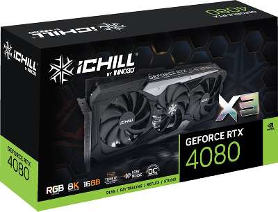 Видеокарта Inno3D NVIDIA nVidia GeForce RTX 4080 iChill X3 16Gb DDR6X PCI-E HDMI, 3DP