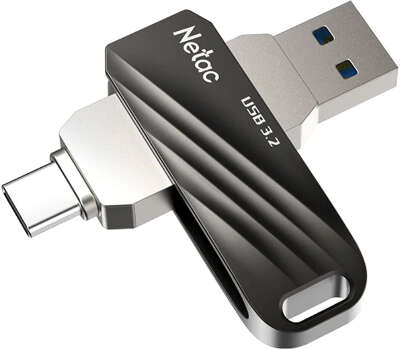Модуль памяти USB3.0+Type-C Netac US11 64 Гб чёрный [NT03US11C-064G-32BK]