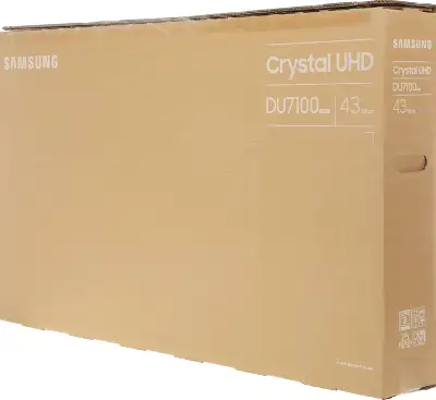 Телевизор LED Samsung 43" UE43DU7100UXRU Series 7 черный 4K Ultra HD 60Hz DVB-T2 DVB-C DVB-S2 USB WiFi Smart TV