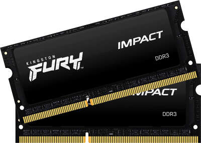 Набор памяти DDR-III SODIMM 2x4Gb DDR1600 Kingston FURY Impact (KF316LS9IBK2/8)