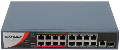 Коммутатор Hikvision DS-3E0318P-E/M