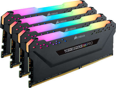 Набор памяти DDR4 DIMM 4x4Gb DDR3600 Corsair Vengeance RGB PRO (CMW64GX4M4K3600C18)