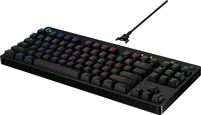 Клавиатура/ Logitech Gaming Keyboard G PRO TKL Corded Mechanical - BLACK - RUS - USB - CLICKY