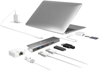 Адаптер j5create USB-C Modular Multi-Adapter [JCD375]