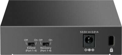 Коммутатор TP-Link LS105LP (L2) 5x100Мбит/с 4PoE 41W неуправляемый