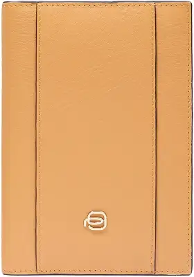 Обложка для паспорта Piquadro Circle PP6340W92R/GBE шафрановый/бежевый натур.кожа