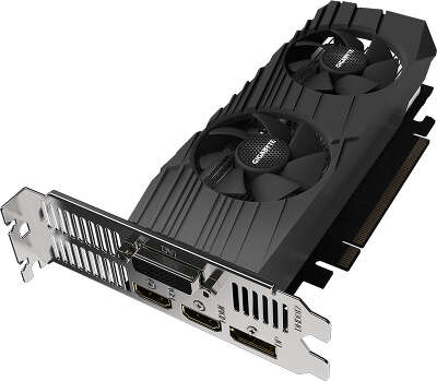 Видеокарта GIGABYTE NVIDIA nVidia GeForce GTX1650 D6 Low Profile 4G 4Gb DDR6 PCI-E DVI, 2HDMI, DP