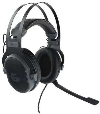 Gembird MHS-G700U, черн, мембрана 53мм, метал корпус, рег громкости, каб ткан 2.5м					