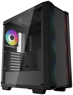 Корпус Deepcool CC560 ARGB черный без БП ATX 2x120mm 4x140mm 1xUSB2.0 1xUSB3.0 audio bott PSU