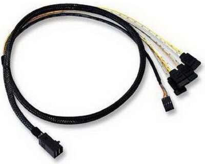 Кабель ACD-SFF8643-SATASB-10M, INT SFF8643-to-4*SATA+SB ( HDmSAS -to- 4*SATA+SideBand internal cable) 100cm