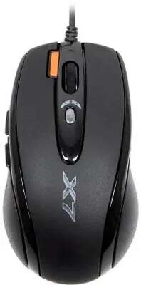 Мышь игровая A4Tech X-718BK , черный , оптическая, 3000dpi , USB, 6 кнопок, RTL {20} (758994/94398)