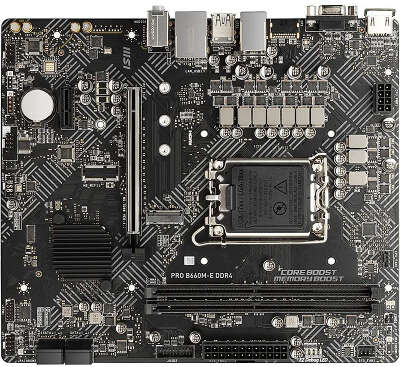 Материнская плата mATX LGA1700 MSI PRO B660M-E DDR4