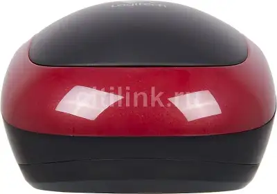 Мышь Logitech M185 черный/красный оптическая 1000dpi беспров. USB для ноутбука 2but (910-002633)