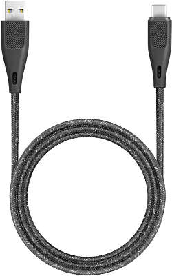 Кабель EnergEA Bazic GoCharge USB to USB-C, 1.2 м, Black [CBL-GCAC5A-BLK120]