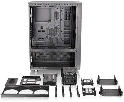 Корпус Thermaltake Core X71 TG, Black, w/o PSU, ATX