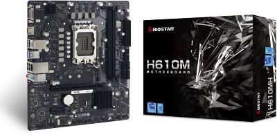 Материнская плата mATX LGA1700 Biostar H610MH