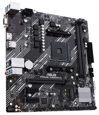 Материнская плата ASUS PRIME A520M-K AM4 mATX 2xDDR4 PCI-Ex16 2xPCI-Ex1 M.2 HDMI VGA GLAN {10}