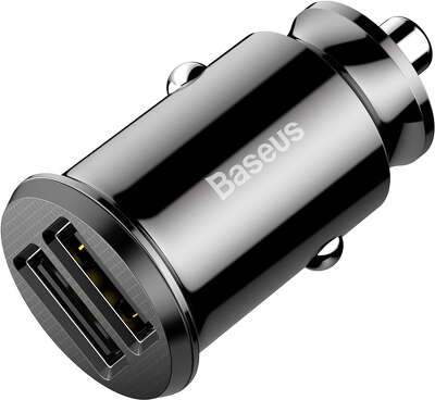 Автомобильное ЗУ Baseus Grain Car Charger 2xUSB 15W, Black [CCALL-ML01]