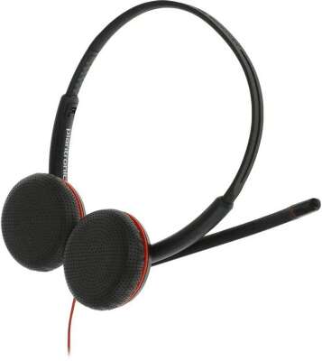 Проводная гарнитура Poly Blackwire 3225 Stereo, 3.5mm, USB-C/A Adapter (PN: 8X229A6)