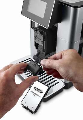 Кофемашина Delonghi Primadonna Soul ECAM610.74.MB 1450Вт черный/серебристый