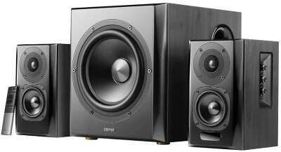 Edifier S351DB черный {2 сат. + сабвуфер,150W RMS, 30-20000Гц, дерево, беспроводной пульт ДУ, Bluetooth aptX}