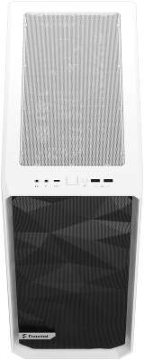 Корпус Fractal Design Meshify 2 Compact Clear Tempered Glass, белый, ATX, Без БП (FD-C-MES2C-05)