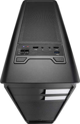 Корпус Aerocool Aero-500 Window Black + картридер SD/micro SD , ATX, 1x USB 3.0, 2x USB 2.0, 2х реобаса, фильт
