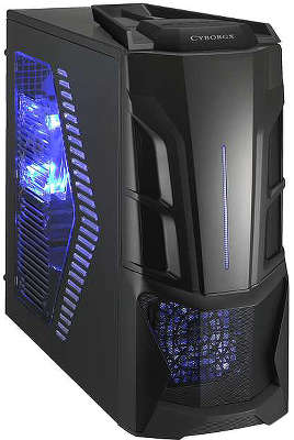 Корпус iCute 910 CyborgX Черный, Blue LED, ATX (без БП)