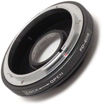 Адаптер для камер Canon EOS объективов Canon FD с линзой