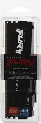 Память DDR5 8GB 6000MHz Kingston KF560C36BBEA-8 Fury Beast Expo RGB RTL Gaming PC5-48000 CL36 DIMM 288-pin 1.35В single rank с радиатором Ret