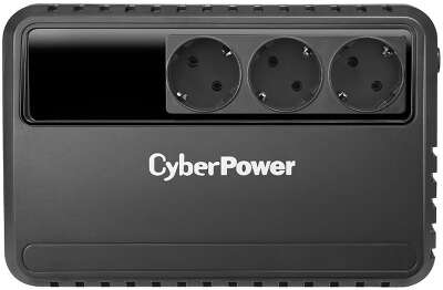 Источник бесперебойного питания (ИБП) CyberPower BU725E, Line-Interactive, 725VA/390W, 3 Schuko розетки, Black, 0.15х0.15х0.2м., 5кг.