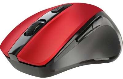 Defender Prime MB-053 { Беспроводная оптическая мышь,красный,6D,800-1600dpi,бесшумн } [52052]