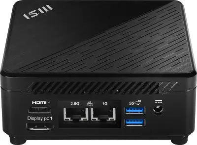 Неттоп MSI Cubi 5 12M-067BRU i5 1235U (1.3) Iris Xe без ОС 2.5xGbitEth+1xGbitEth WiFi BT 65W черный (936-B0A811-067)