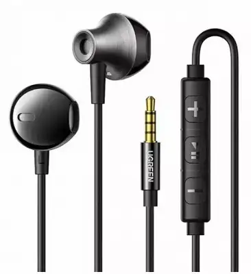 Проводные наушники UGREEN EP106 (35755) Wired Earphones 3.5 mm. Цвет: черный
